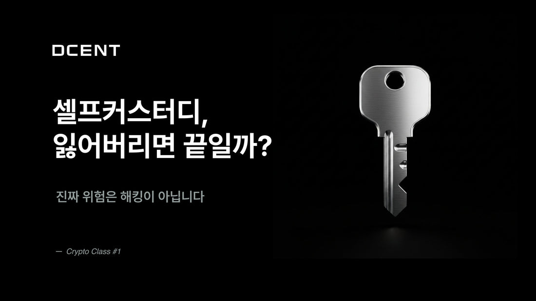 [크립토 클래스 1강] 셀프커스터디, 잃어버리면 끝일까?