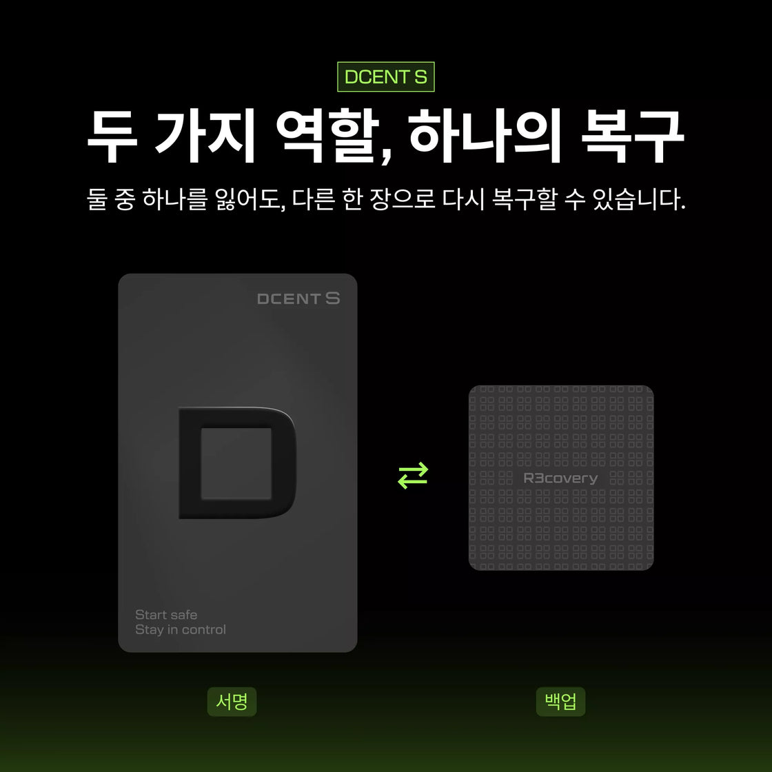 디센트 S + 리커버리 카드 키트