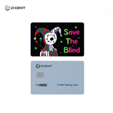 이미지를 갤러리 뷰어에 로드 , [100개 한정] Save The Blind 디자인 카드 지갑
